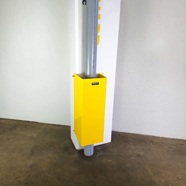 10Ga SHEET METAL OUTSIDE CORNER MOUNTED PIPE PROTECTOR  (10” Wide x 8" Deep) - Image 5