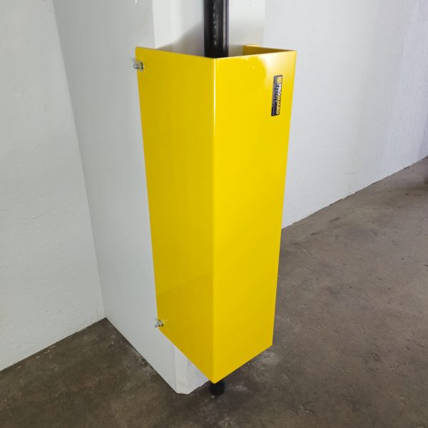 10Ga SHEET METAL OUTSIDE CORNER MOUNTED PIPE PROTECTOR  (8" Wide x 6" Deep) - Image 2