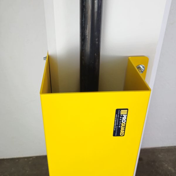 10Ga SHEET METAL OUTSIDE CORNER MOUNTED PIPE PROTECTOR  (8" Wide x 6" Deep) - Image 4