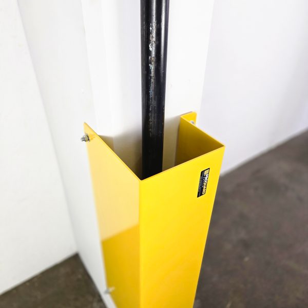 10Ga SHEET METAL OUTSIDE CORNER MOUNTED PIPE PROTECTOR  (8" Wide x 6" Deep) - Image 5