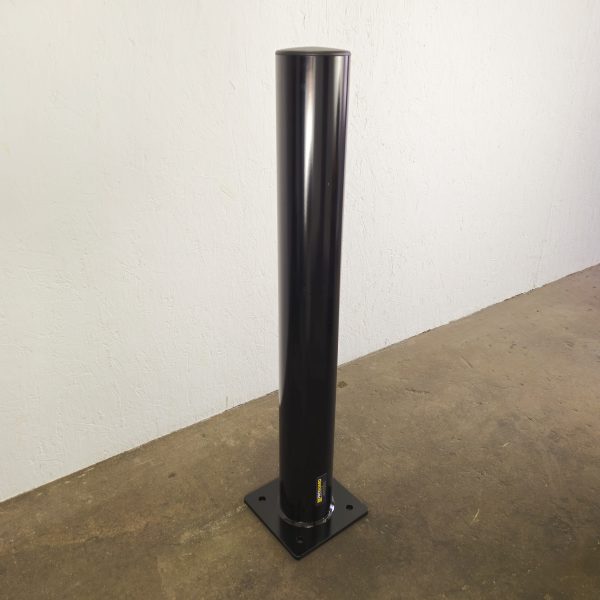 BOLLARD - SURFACE MOUNT 10 Gauge 4.5"Dia x 36" Tall - Black - Image 4
