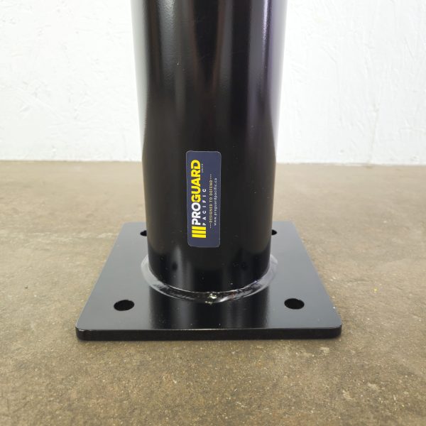 BOLLARD - SURFACE MOUNT 10 Gauge 4.5"Dia x 36" Tall - Black - Image 2