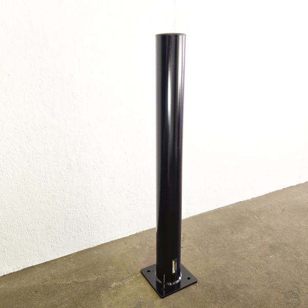BOLLARD - SURFACE MOUNT 10 Gauge 4.5"Dia x 42" Tall BLACK - Image 5
