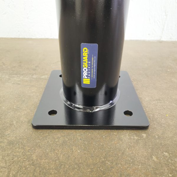 BOLLARD - SURFACE MOUNT 10 Gauge 4.5"Dia x 42" Tall BLACK - Image 6