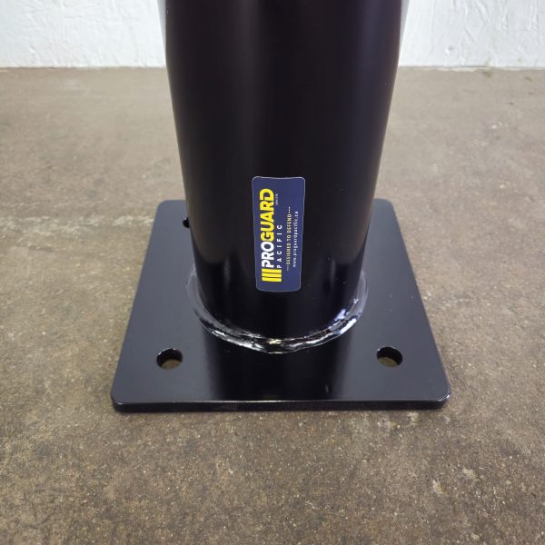 BOLLARD - SURFACE MOUNT 10 Gauge 4.5"Dia x 42" Tall BLACK - Image 2